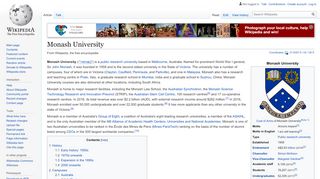 
                            10. Monash University - Wikipedia