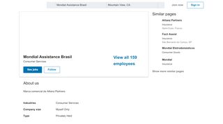 
                            13. Mondial Assistance Brasil | LinkedIn