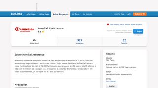 
                            11. MONDIAL ASSISTANCE - Por Dentro da Empresa | Infojobs