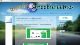 
                            5. Mondo Freebiejeebies: Come Iscriversi a Freebiejeebies