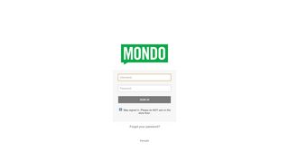 
                            12. Mondo: Sign in