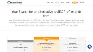 
                            7. Mondovo vs SEOProfiler | Alternative to SEOProfiler