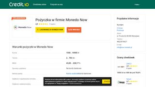 
                            5. Monedo Now ® Logowanie ᐈ Zaloguj się do konta • Pożyczka • Opinie ...