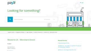 
                            6. Moneris CA - Merchant Direct - Paya - Paya Support