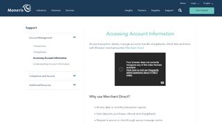 
                            3. Moneris | Merchant Direct Online Support