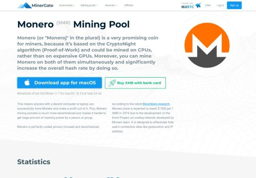 
                            1. Monero (XMR) Mining Pool — MinerGate