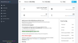 
                            7. MoneroPool.com - Best Monero Mining Pool, No Registration