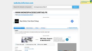 
                            12. monespacesecuritas.fr at Website Informer. Log In. Visit ...