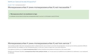 
                            6. Monespacesecuritas.fr (www.monespacesecuritas.fr) est ... - SiteHS.com