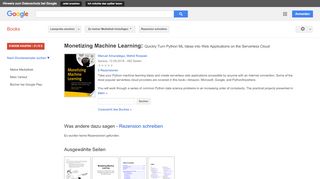 
                            9. Monetizing Machine Learning: Quickly Turn Python ML Ideas into Web ...