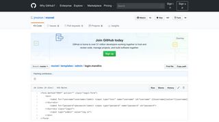 
                            12. monet/login.mandira at master · jmoiron/monet · GitHub