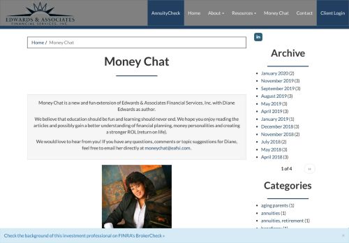 
                            13. Money Chat | Edwards & Associates Financial Services, Inc.