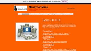 
                            13. money-for-many | Sons OF PTC - Wix.com