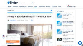 
                            13. Money Hack: Get free Wi-Fi from your hotel | finder.com.au