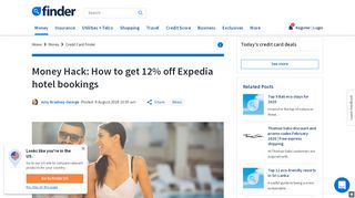 
                            8. Money Hack: How to get 12% off Expedia hotel bookings | finder.com.au