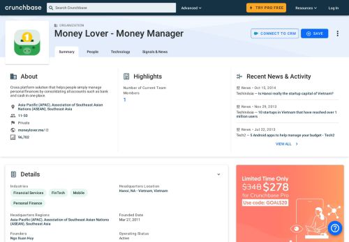 
                            7. Money Lover - Money Manager | Crunchbase