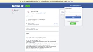 
                            1. Money mail - Facebook