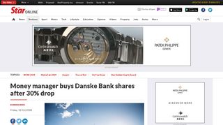 
                            10. Money manager buys Danske Bank shares after 30% drop - Business ...