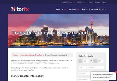 
                            8. Money Transfer New Zealand |Foreign Currency Transfers | TorFX