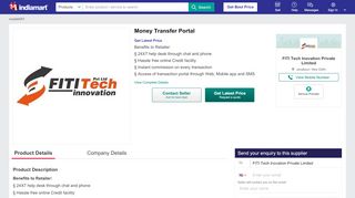 
                            4. Money Transfer Portal | FITI Tech Inovation Private Limited | Service ...