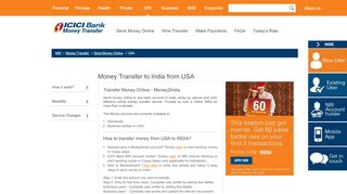 
                            10. Money Transfer to India from USA - Send Money Online ... - ICICI Bank