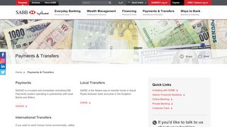 
                            11. Money Transfers | Internet Banking - SABBNET | SABB
