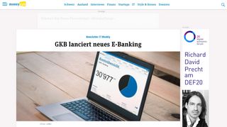 
                            8. Moneycab › GKB lanciert neues E-Banking