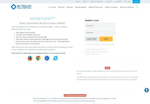 
                            10. MONEYLINK - SC Telco Federal Credit Union