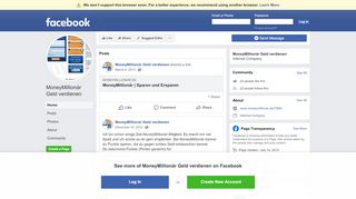 
                            5. MoneyMillionär Geld verdienen - Home | Facebook
