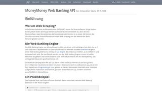 
                            2. MoneyMoney | API | Web Banking