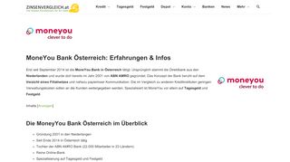 
                            6. MoneYou Bank Österreich: Erfahrungen & Infos