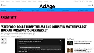 
                            12. MoneySuperMarket - Ad Age