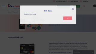
                            8. MoneyTap Black Card - RBL Bank