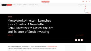 
                            11. MoneyWorks4me.com Launches Stock Shastra: A ...