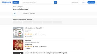 
                            7. Mongodb Courses | Coursera