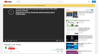 
                            7. MongoDB + Java - Writing - YouTube