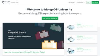 
                            1. MongoDB University: Learn MongoDB from MongoDB