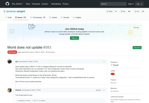 
                            11. Monit does not update · Issue #583 · opnsense/plugins · GitHub