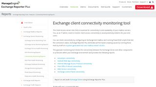 
                            12. Monitor client access connectivity with Exchange Reporter Plus