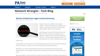 
                            9. Monitor (Failed) User Logins in Active Directory | Network Wrangler ...