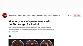 
                            10. Monitor your car's performance with the Torque app for Android - CNET