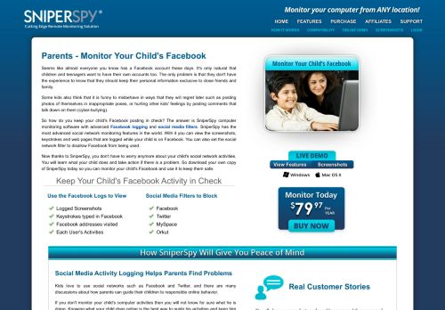 
                            8. Monitor Your Child's Facebook | SniperSpy Facebook Logging