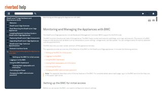 
                            10. Monitoring and Managing the Appliances with BMC - Riverbed Support