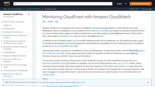 
                            6. Monitoring CloudFront Activity Using CloudWatch - Amazon CloudFront