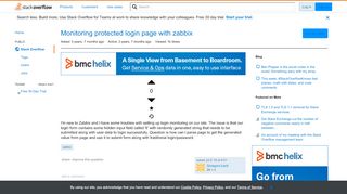 
                            13. Monitoring protected login page with zabbix - Stack Overflow
