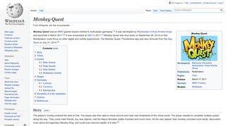 
                            11. Monkey Quest - Wikipedia