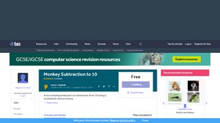 
                            13. Monkey Subtraction to 10 by studenth - Teaching Resources - Tes