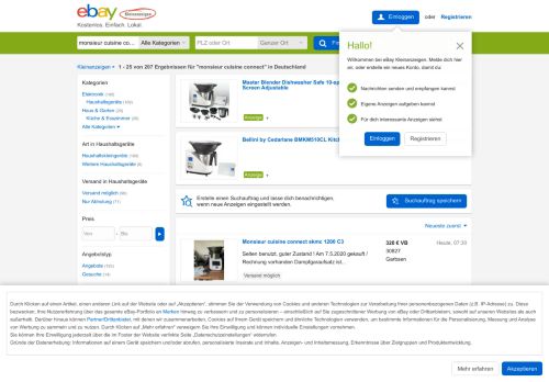 
                            10. Monsieur Cuisine Connect eBay Kleinanzeigen