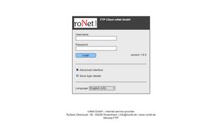 
                            5. Monsta FTP v1.8.5 - roNet GmbH