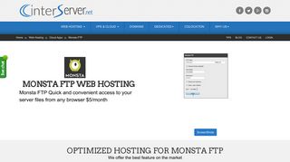 
                            11. Monsta FTP Web Hosting by InterServer